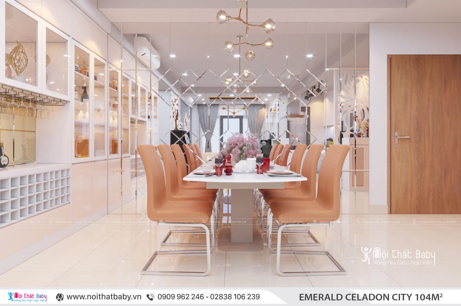 Tổng hợp các mẫu thiết kế nội thất Chung cư Emerald Celadon City